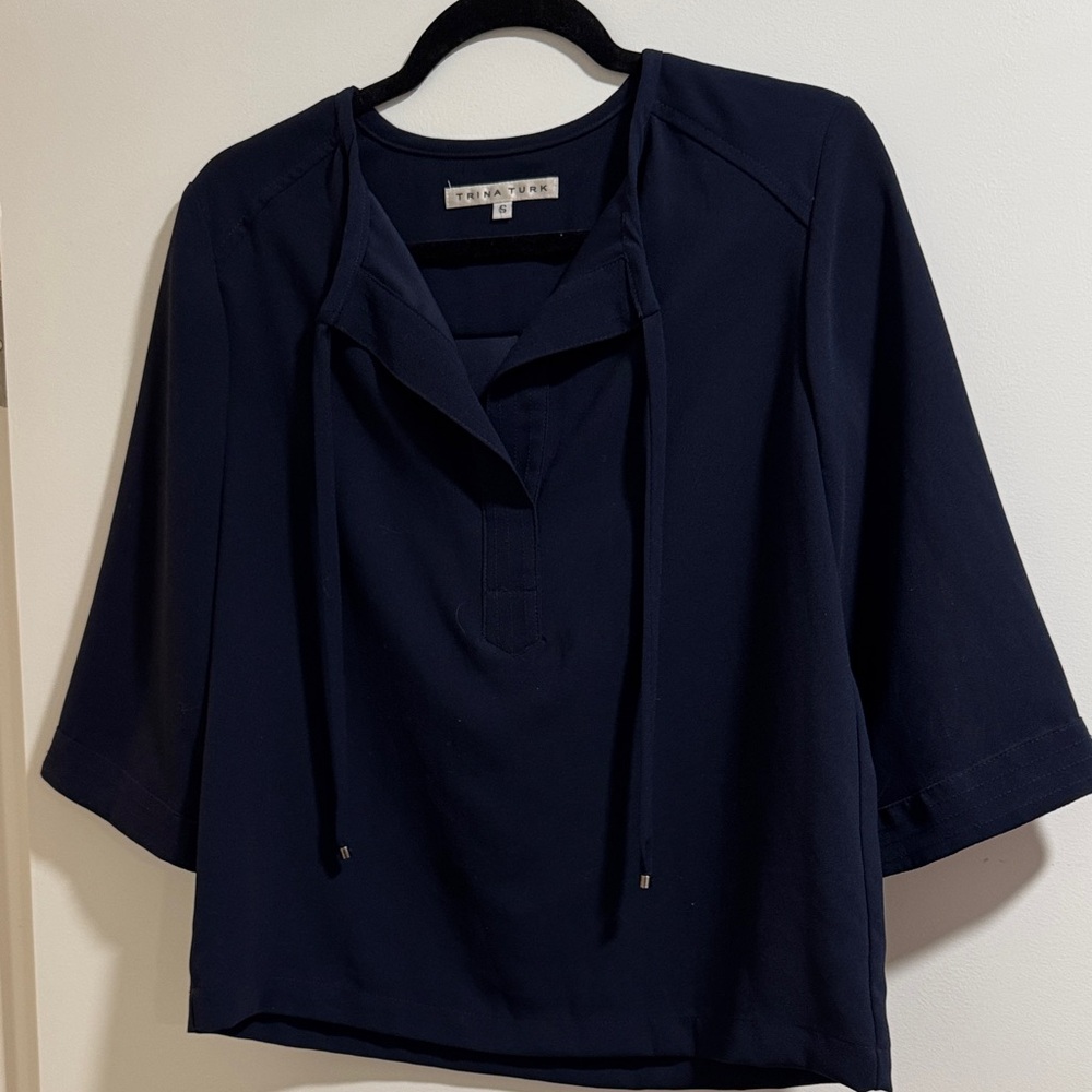 Trina Turk Midnight Blue Blouse